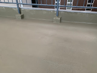 施工中　防水下地工事2