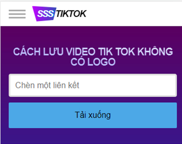 SSSTikTok - Tải video TikTok không logo, hình mờ mới nhất a