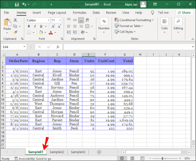 نسخ ورقة إلى مصنف آخر في Excel على جهاز الكمبيوتر