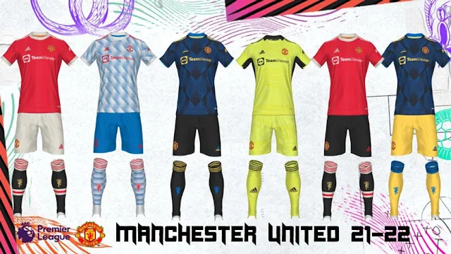 Manchester United Kits 21-22 For PES 2017