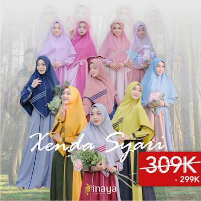 Xenda Syari Ready Stok - By Inaya Exclusive