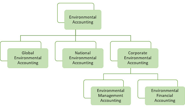 Classifications of Environmental Accounting, global, national, corporate.