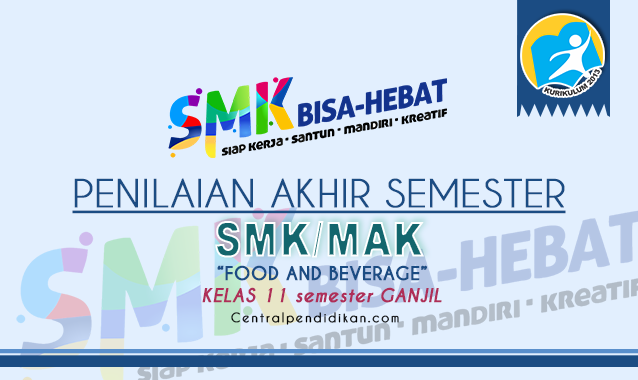 Soal & Jawaban PAS Food and Beverage Kelas 11 SMK Semester 1 PDF Terbaru