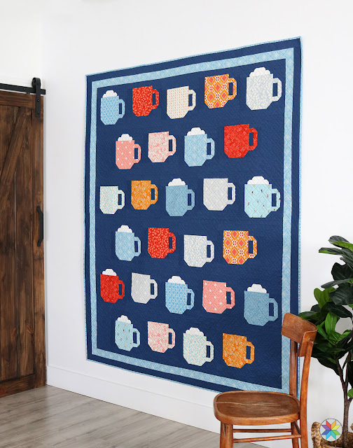 Mod Mugs quilt pattern by Andy Knowlton of A Bright Corner