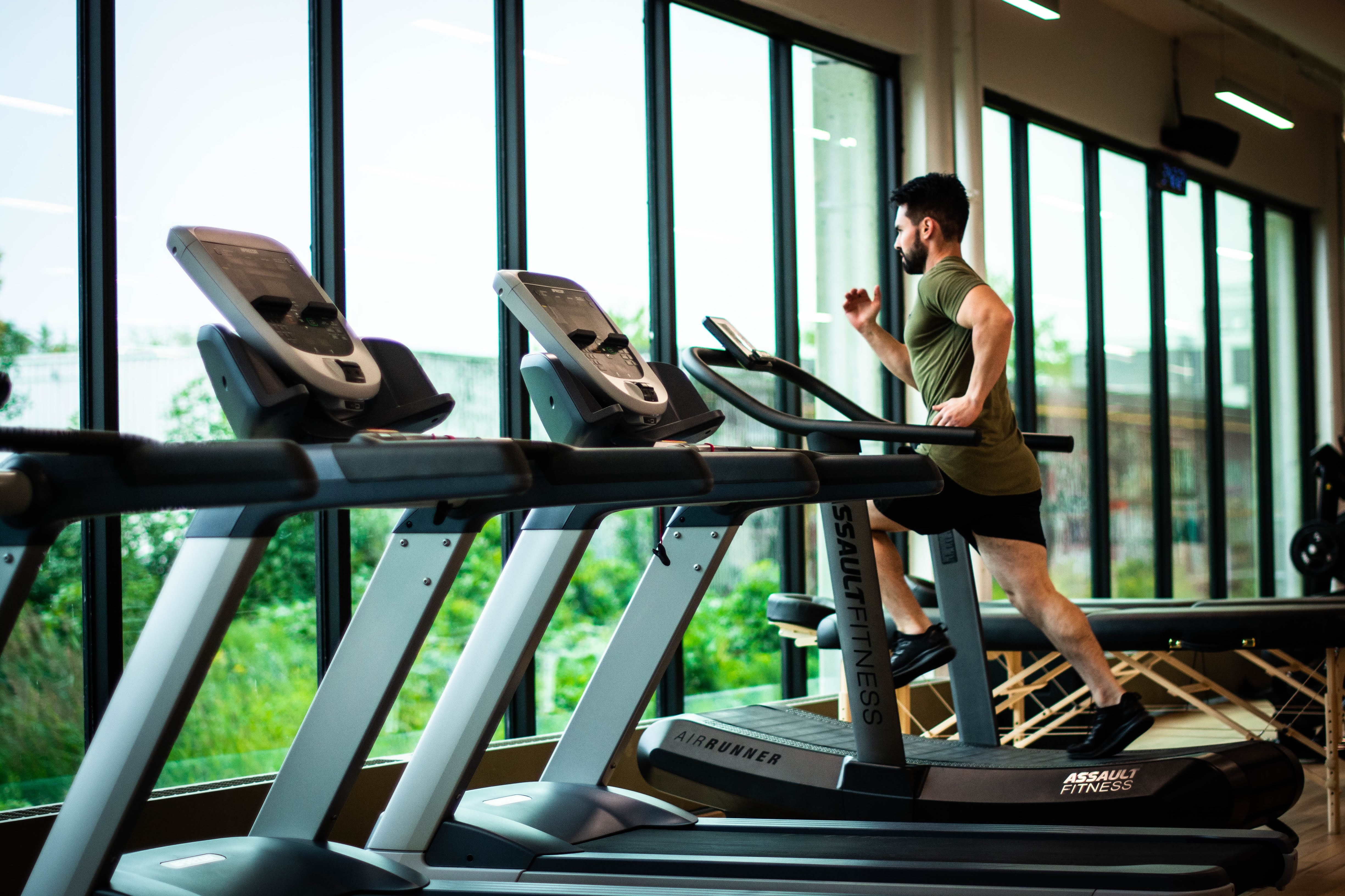 High Intensity Interval Training | Man running on Treadmill