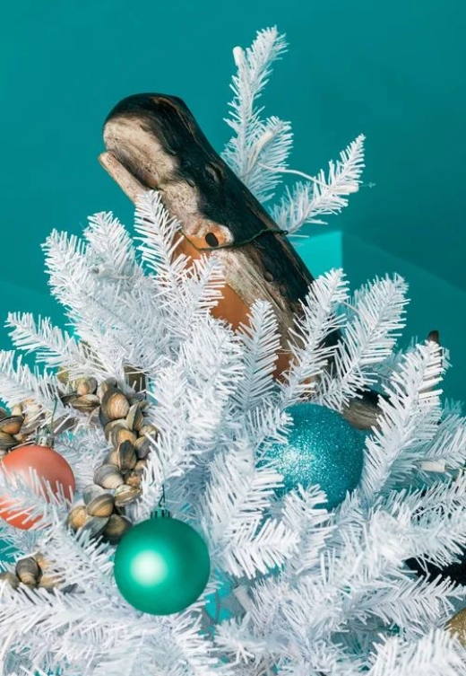 Whale Figurine Sculpture Christmas Tree Topper