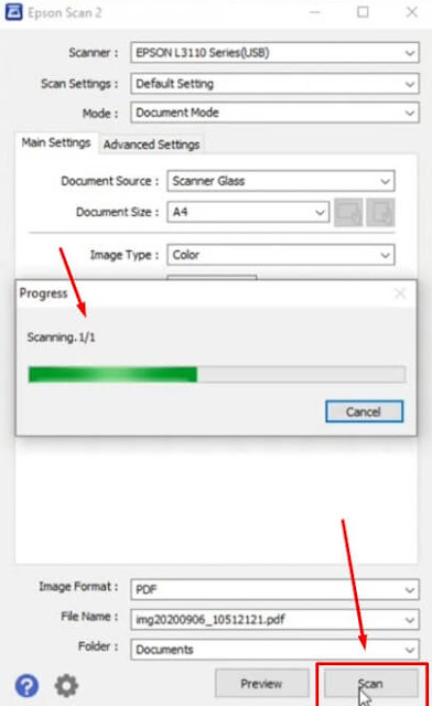 Cara Scan di Printer Epson L3110 di Windows 10 & 8