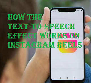 How the text-to-speech effect works on Instagram Reels
