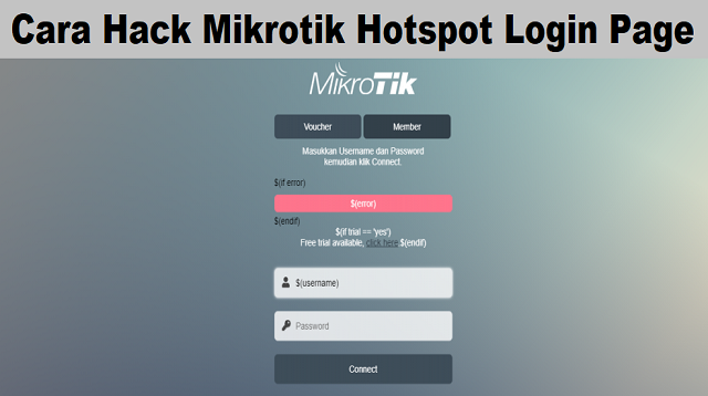 Cara Hack Mikrotik Hotspot Login Page