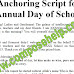 School annual function anchoring script in English Download