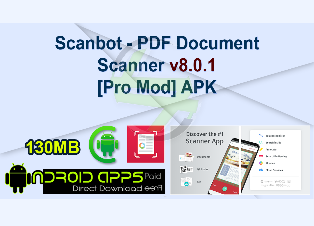 Scanbot - PDF Document Scanner v8.0.1 [Pro Mod] APK