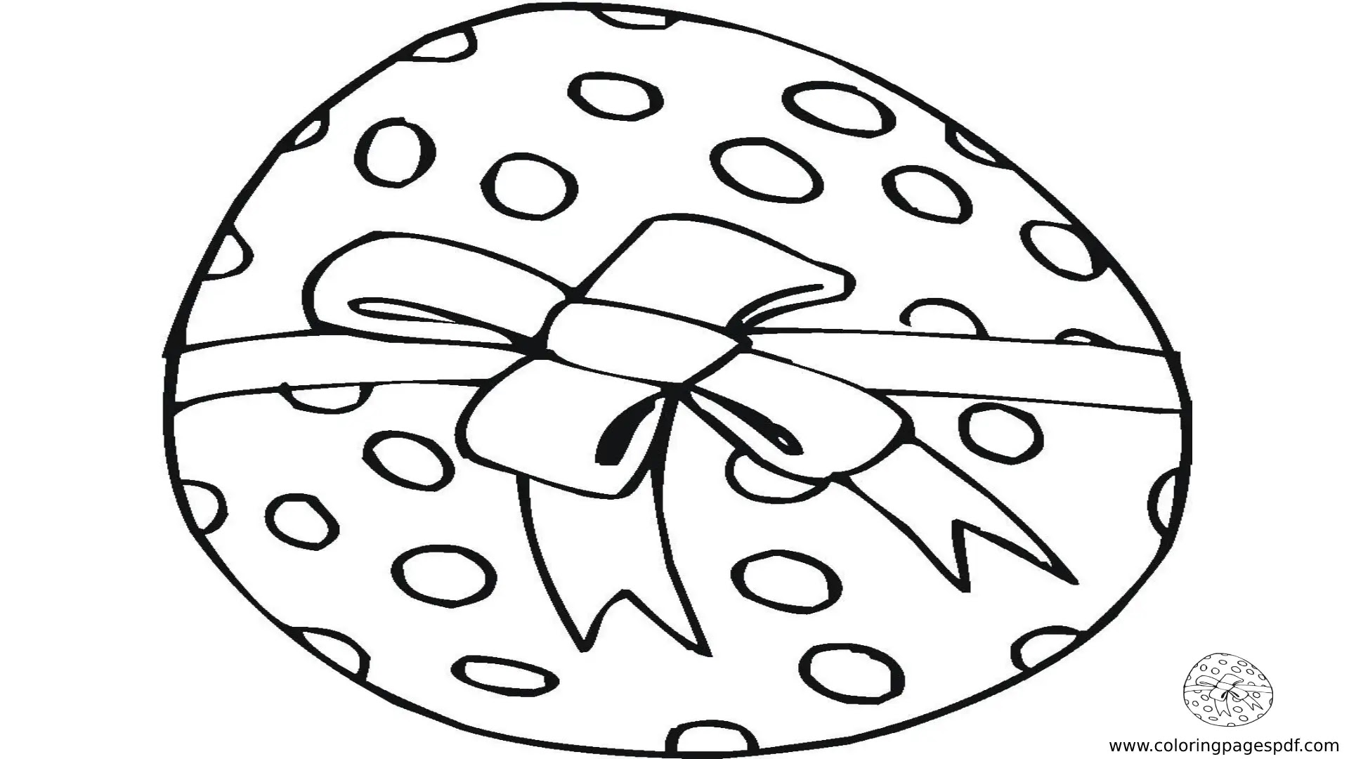 Coloring Pages Of Circled Easter Eggs