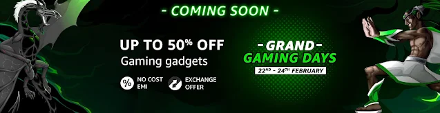 Amazon Grand Gaming Days Sale Offers [ Feb 22-24, 2022 ] - Image 1