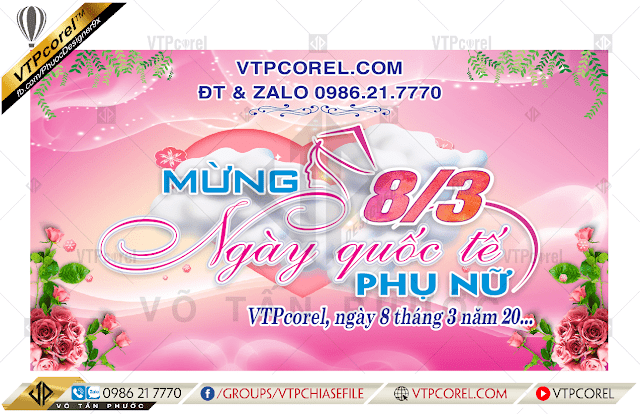 Phông nền mừng ngày quốc tế Phụ nữ 8-3