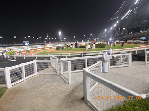 Parade Ring of Meydan racecourse.