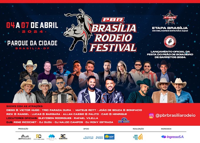 É HOJE: PBR Brasília Rodeio Festival traz Montaria em Touros para a Capital Federal