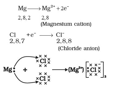 Formation of magnesium chloride