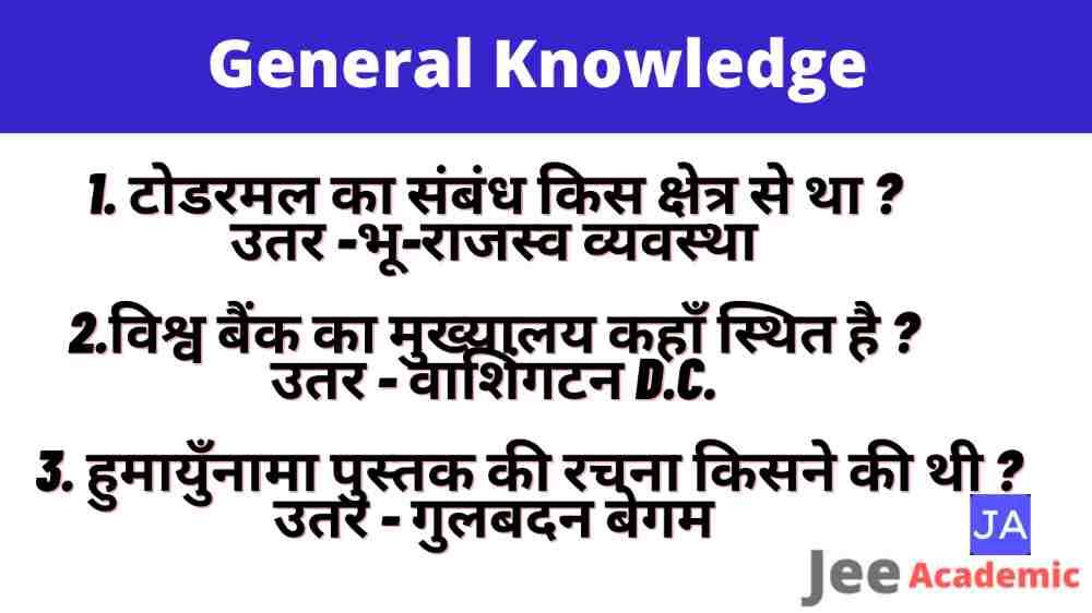 Top Gk Questions in hindi - जनरल नॉलेज