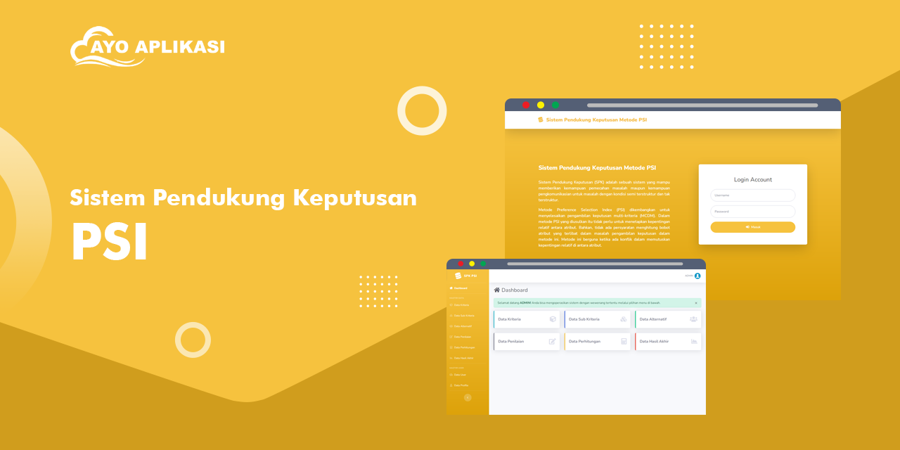 Source Code Aplikasi Sistem Pendukung Keputusan (SPK) Metode PSI
