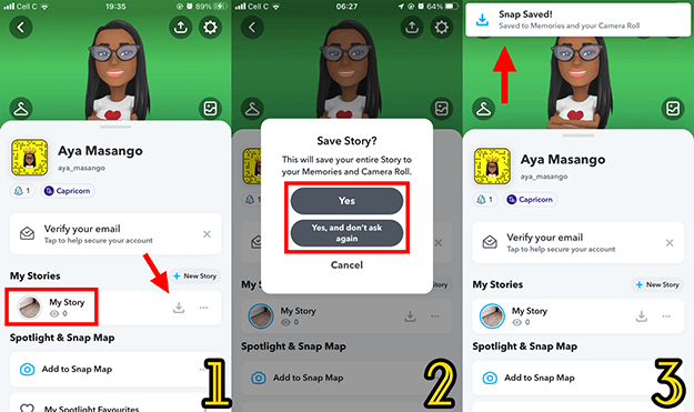 كيفية حفظ مقاطع فيديو Snapchat على هاتفك بعد النشر