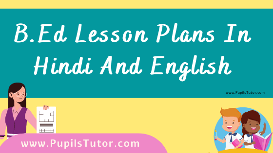  Lesson Plan [2023] For 1st And 2nd Year In English And Hindi Download  Free PDF