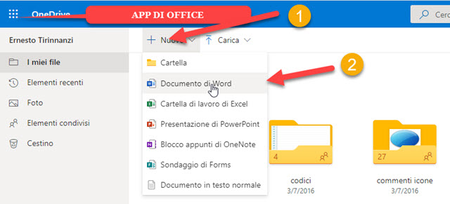 word online di onedrive