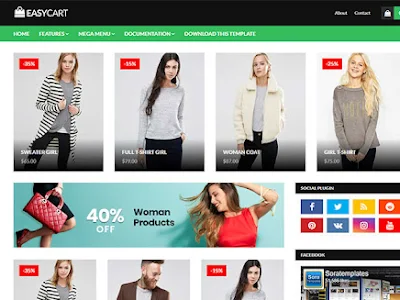 EasyCart Blogger Template