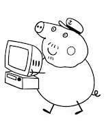 Daddy Pig coloring pages