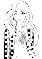 Barbie coloring page