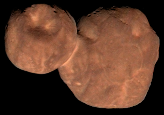 NASA's New Horizon's spacecraft snaps a picture of Ultima Thule, the Kuiper Belt object 486958 Arrokoth.