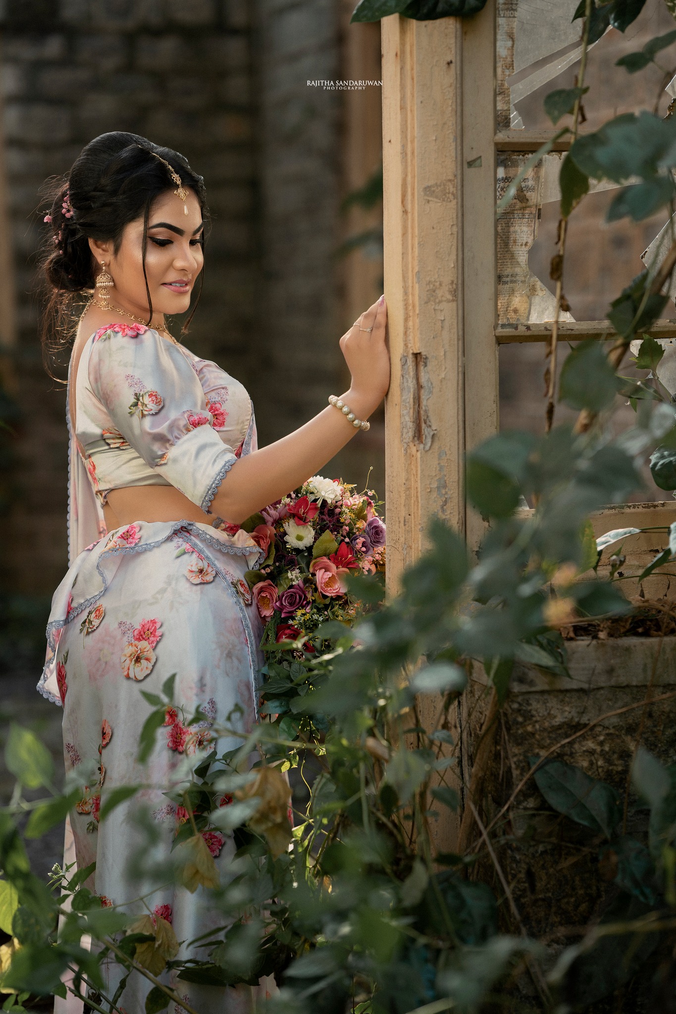 minoli sri lankan bridal engagement osari white kandyan
