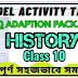 Model Activity Task Class 10 History MCQ Adaptation Package Answer