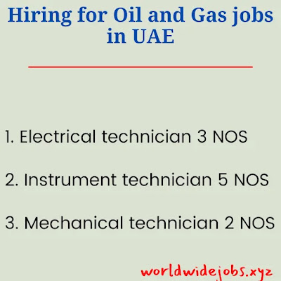 Hiring for Oil and Gas jobs in UAE