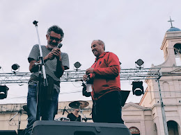 Prueba de sonido con Ángel Martín en Cura Brochero