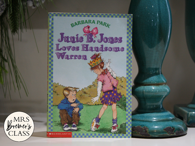 Junie B Jones Loves Handsome Warren book study activities literacy unit with Common Core aligned companion activities First Grade Second Grade