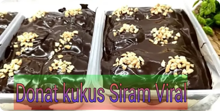 donat kukus siram yang sedang viral ! simak resep dan cara membuatnya !