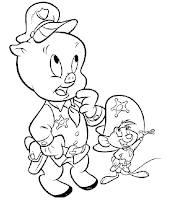 Porky Pig and Speedy Gonzales Looney Tunes Coloring pages