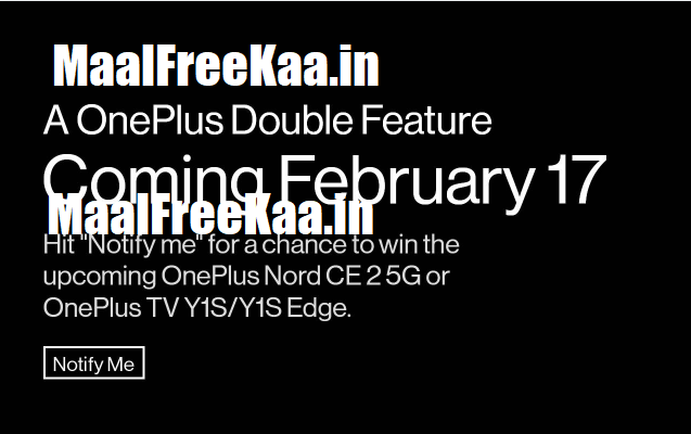 Lucky Draw OnePlus And Win Free Nord CE 2 And Y1S SmartTV