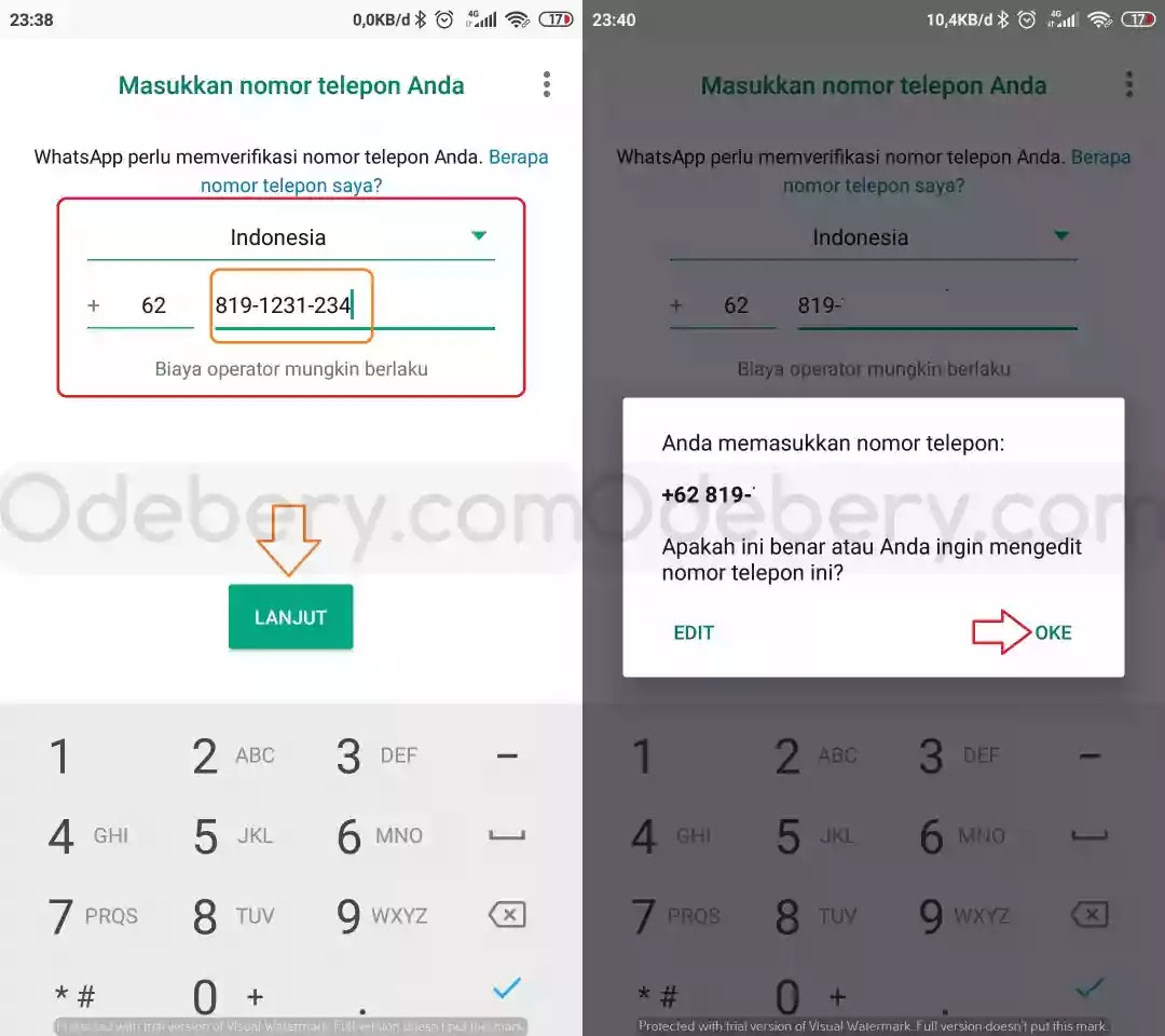 Cara Memasukan Kode 6 Digit WhatsApp