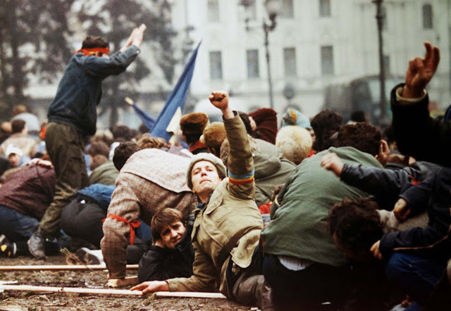 Fotografías de la revolución rumana de 1989
