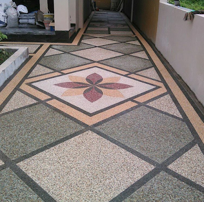 Batu sikat motif diagonal