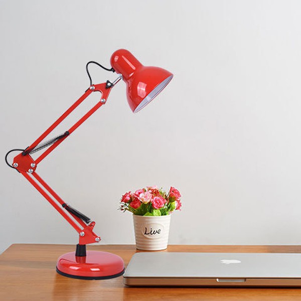 Metal Adjustable Arm Work Desk Lamp