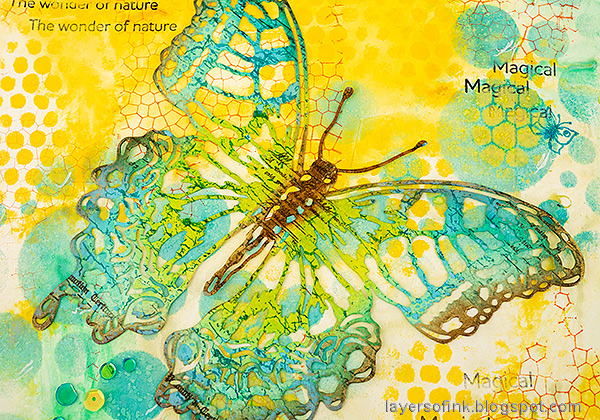 Layers of ink - Butterflies Art Journal Tutorial by Anna-Karin Evaldsson.
