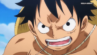 ワンピースアニメ 904話 ワノ国編 | ONE PIECE ルフィ かっこいい ルフィ太郎 Monkey D. Luffy