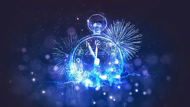 New Year Clock iPhone Wallpaper