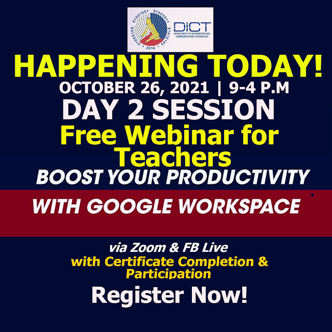 Day 2 Session | Boost Your Productivity with Google Workspace | October 26 | Join Now!