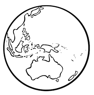 Australia Earth Coloring page