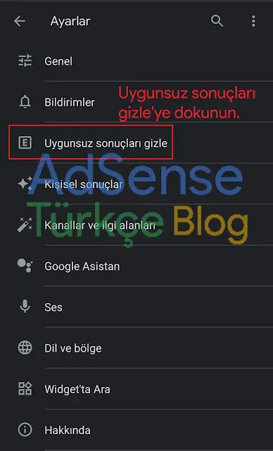 Telefonda veya Tablette Güvenli Arama Nasıl Açılır veya Kapatılır?