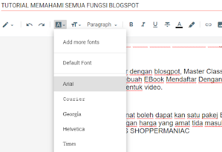 BAGAIMANA MENULIS KONTEN DI BLOGSPOT DAN FITUR YANG PENTING