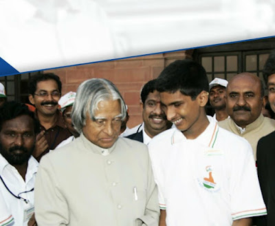 Srikanth bolla with APJ Abdul Kalam